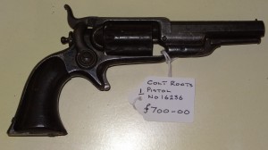 Colt revolver "Roots" Serial Number 16236 Price £700 10/12/13